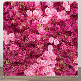 Aperturee - Aperturee Floral Roses Spring Photo Square Tension Backdrop